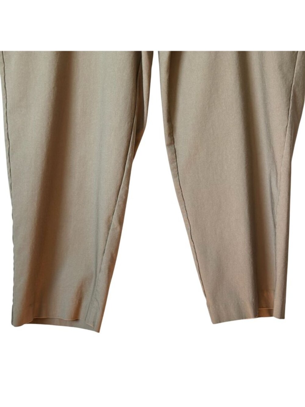Alfred Dunner Womens Plus-Size 20W Cropped Stretch Pants In Taupe Brown - Picture 6 of 14